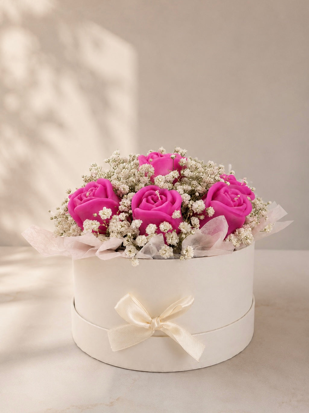 9 darabos szójarózsa virágbox